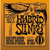 ERNIE BALL 2222 Hybrid Slinky Nickel Wound Electric Guitar Strings - 9-46 Gauge